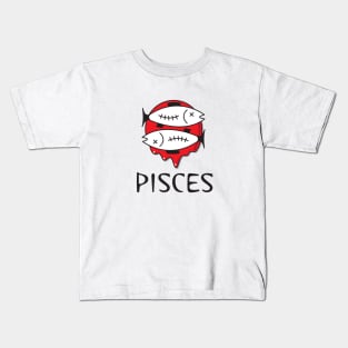 Pisces HORRORscope Kids T-Shirt